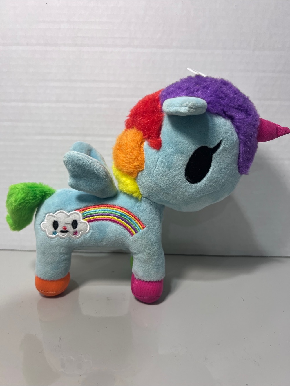 Tokidoki Unicorno Pixie Plush Blue Rainbow Pegasus Unicorn 7” Aurora